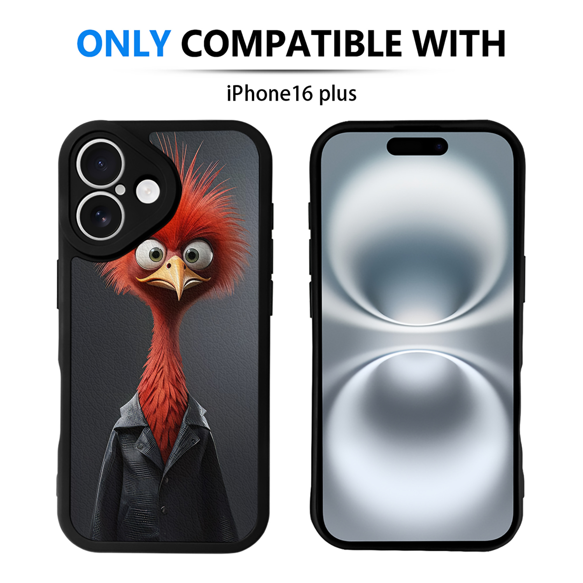 （画像用） Angry Birds アングリーバード 【iPhone 16シリーズ対応】シリコンスマホケース（レザー調） 材質：シリコン